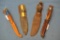 (4) ROUGHER KNIVES