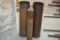 (3) LARGE BRASS CASINGS