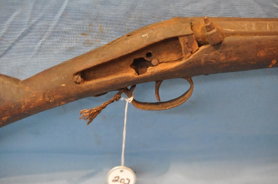 EARLY AND ROUGH BLACK POWDER FIREARM