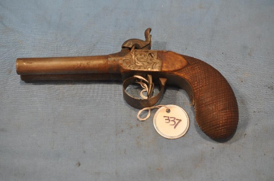 BLACK POWDER DOUBLE BARREL PISTOL