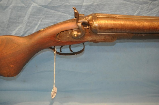 J. MANTON 12 GAUGE SIDE BY SIDE SHOTGUN