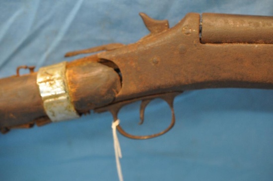 VERY ROUGH AND CRUDE 20 GAUGE SINGLE SHOT SHOTGUN