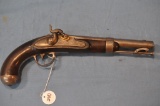 A. WATERS MILBURY.MS.1838 .54 CAL. PERCUSSION PISTOL