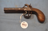 BLACK POWDER DOUBLE BARREL PISTOL