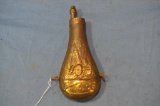 BRASS POWDER HORN