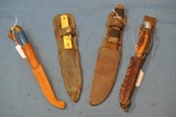 (4) ROUGHER KNIVES