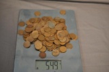 549 GRAMS OF LINCOLN WHEAT CENTS
