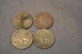 (4) BUFFALO NICKELS