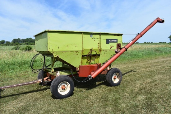 Parker 125 bu. gravity wagon on Kory running gear