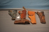 (5) LEATHER HOLSTERS