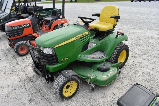 '12 JD X748 Ultimate riding lawn mower