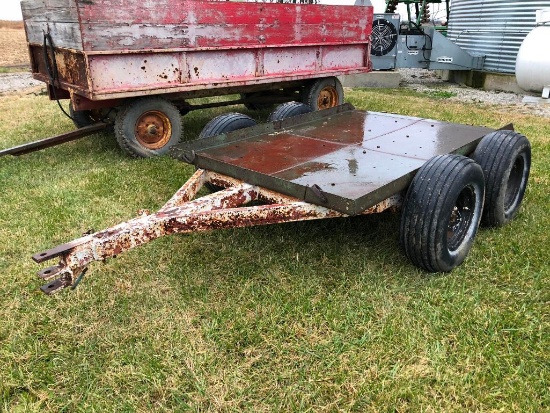 9' flatbed bumper hitch trailer