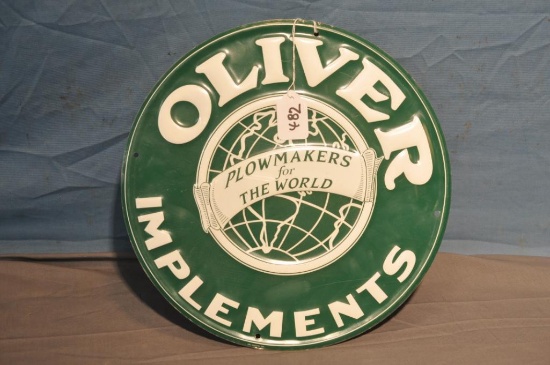 OLIVER REPRODUCTION SIGN 12"