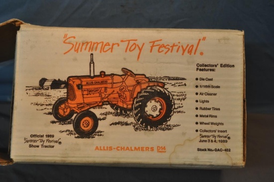 SPEC CAST 1/16TH SCALE AC D14 TRACTOR, SUMMER TOY FESTIVAL