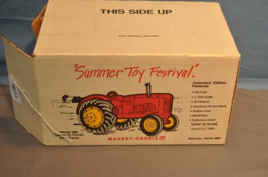 SPEC CAST 1/16TH SCALE MASSEY HARRIS 101 TRACTOR, 1990 SUMMER TOY FESTIVAL