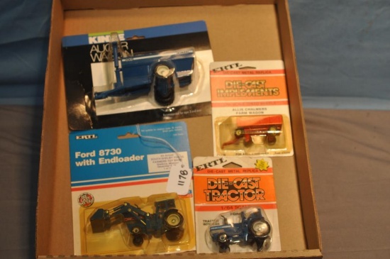 (4) 1/64 TH SCALE TOYS IN BLISTER PACKS
