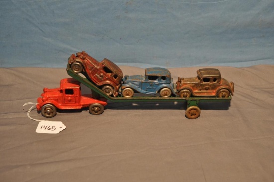 12" CAST IRON CAR HAULER