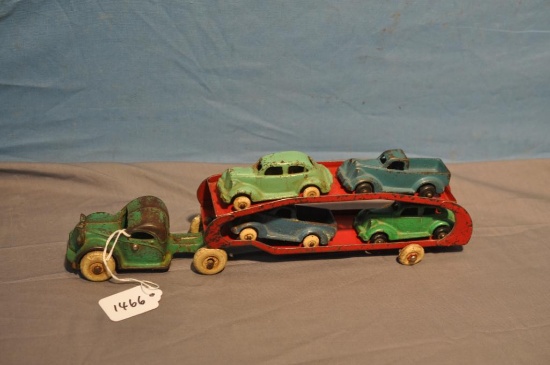 12" CAST IRON CAR HAULER