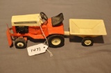 1/16TH SCALE AC LAWN TRACTOR W/BLADE & CART