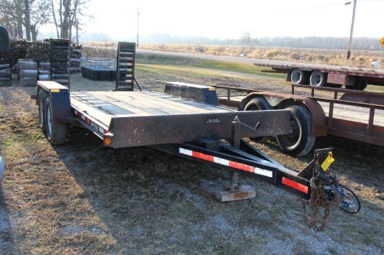 2005 Redi Haul 7'x 17' bumper hitch flatbed trailer