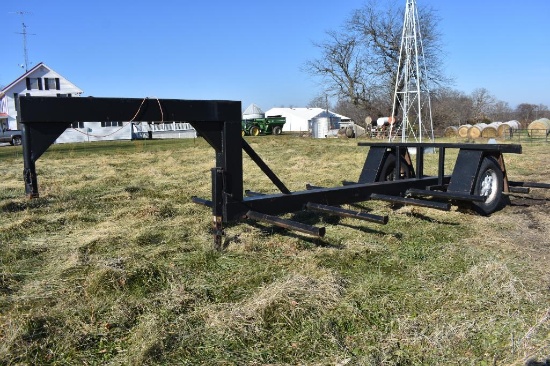 Shop built 6-bale gooseneck hay trailer