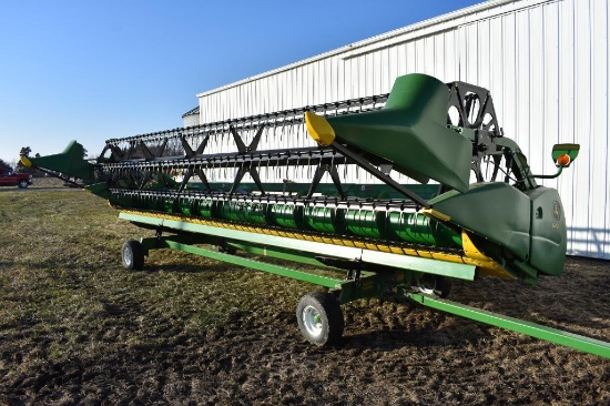 2010 John Deere 625F 25' HydraFlex platform