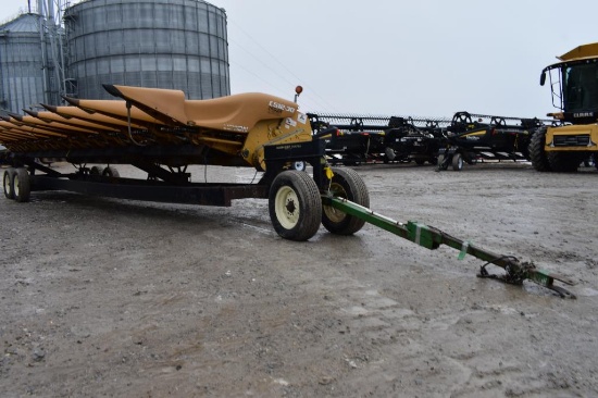 Harvest Hand 30' head hauling trailer