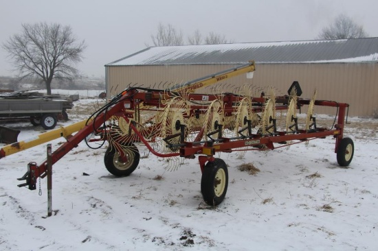 H&S BF12C "High Capacity" 12 wheel hay rake