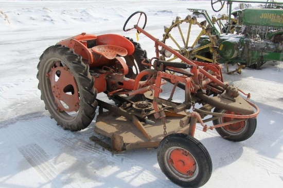 1951 Allis Chalmers G Woods 42" belly mower