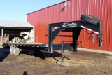 2010 Delta Trailer 25' tandem axle gooseneck flatbed trailer