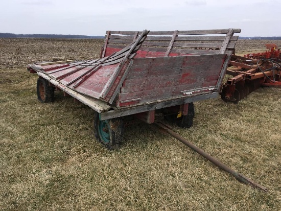 Wooden barge wagon