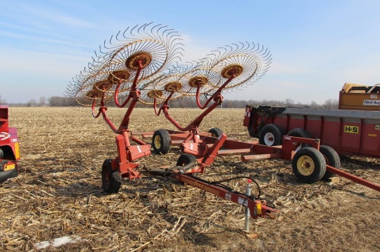 Sitrex 8-wheel hay rake