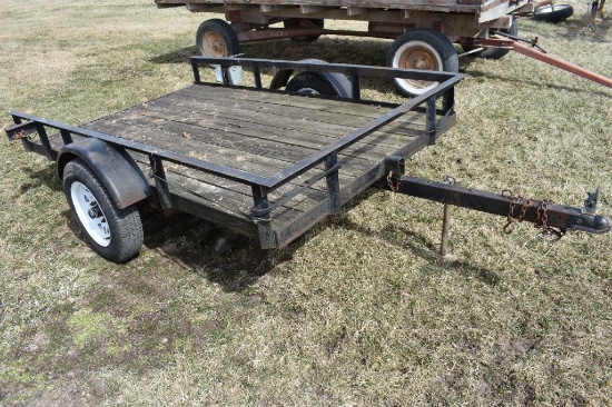 '98 Hogwild...8' tilt deck flatbed trailer