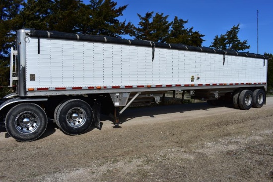 2015 Wilson DWH-501 40' aluminum hopper bottom trailer