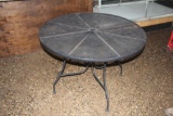 Wrought iron patio table w/4 chairs