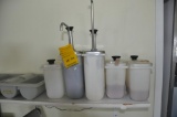 CONDIMENT CONTAINERS AND CUP DISPENSERS