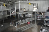 STAINLESS COMMERCIAL RACK ON WHEELS
