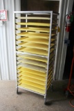 Rolling proofing rack