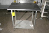 Stainless prep table w/ underneath storage
