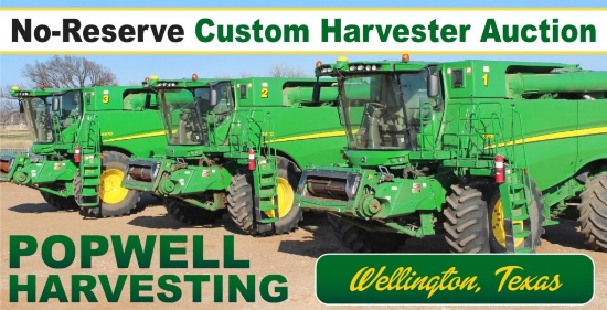No-Reserve Custom Harvester Auction