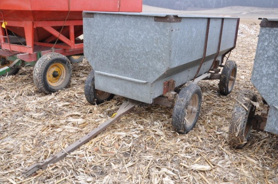 Nu-Bilt Co. galvanized 10' barge wagon on JD gear