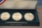 1994 US VETERANS 3-COIN SILVER DOLLAR SET