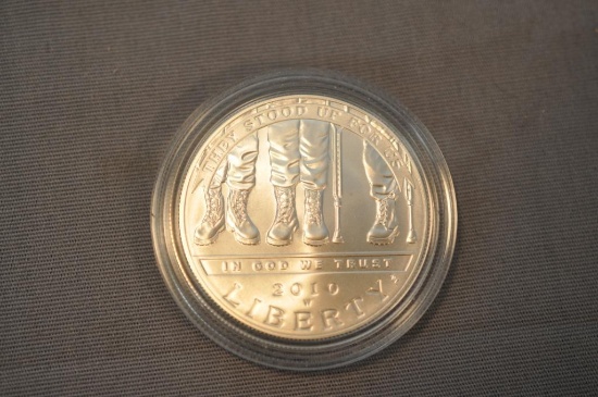 2010 AMERICAN VETERANS SILVER DOLLAR