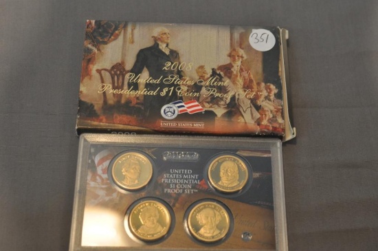 2008 UNITED STATES MINT $1 COIN PROOF SET