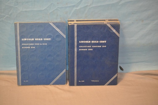 COLLECTION OF LINCOLN HEAD CENTS IN BLUE BOOKS