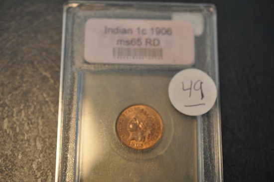 1906 USCG MS 65 RD INDIAN HEAD CENT