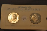 (22) FRANKLIN MINT AMERICA IN SPACE STERLING PROOFS