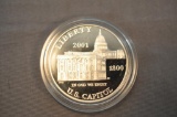 2001 CAPITOL VISITOR CENTER SILVER DOLLAR