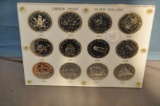CANADA PROOF SILVER DOLLAR COLLECTION