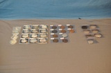 COLLECTION OF SILVER MEDALLIONS & OTHER TOKENS
